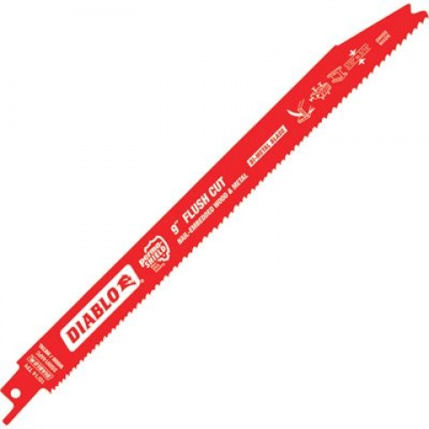 Diablo 9" Flush Cut Recip Blade (5 pk)  ** CALL STORE FOR AVAILABILITY AND TO PLACE ORDER **
